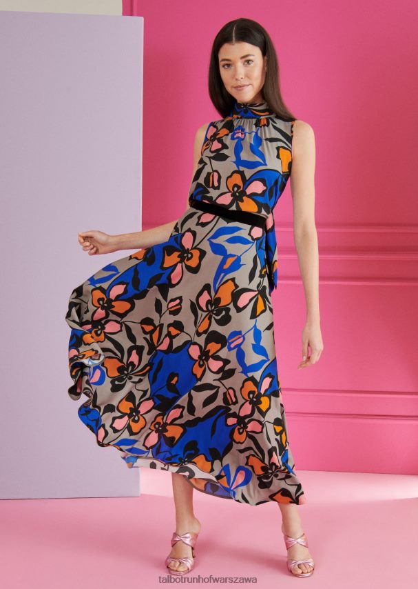 Talbot Runhof odzież szary kobiety spódnica midi tenley5 0RPB2J448