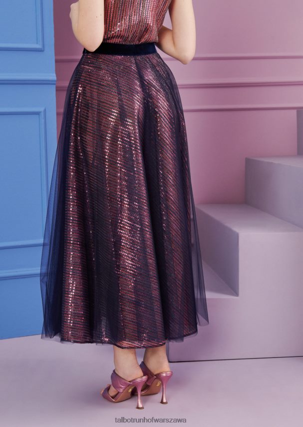 Talbot Runhof odzież truskawkowa czerwień kobiety spódnica midi hessa15 0RPB2J344