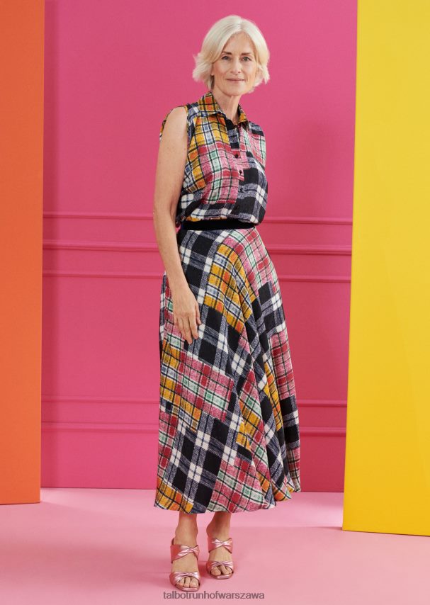 Talbot Runhof odzież wielobarwność kobiety spódnica midi tenley4 0RPB2J449