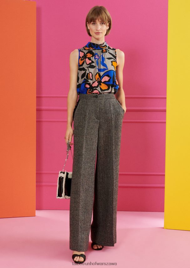 Talbot Runhof odzież szary kobiety spodnie cirillo2 0RPB2J334