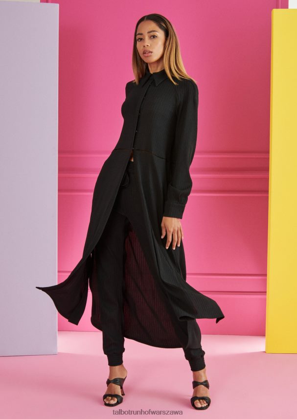 Talbot Runhof odzież czarny kobiety sukienka midi goy2 0RPB2J144