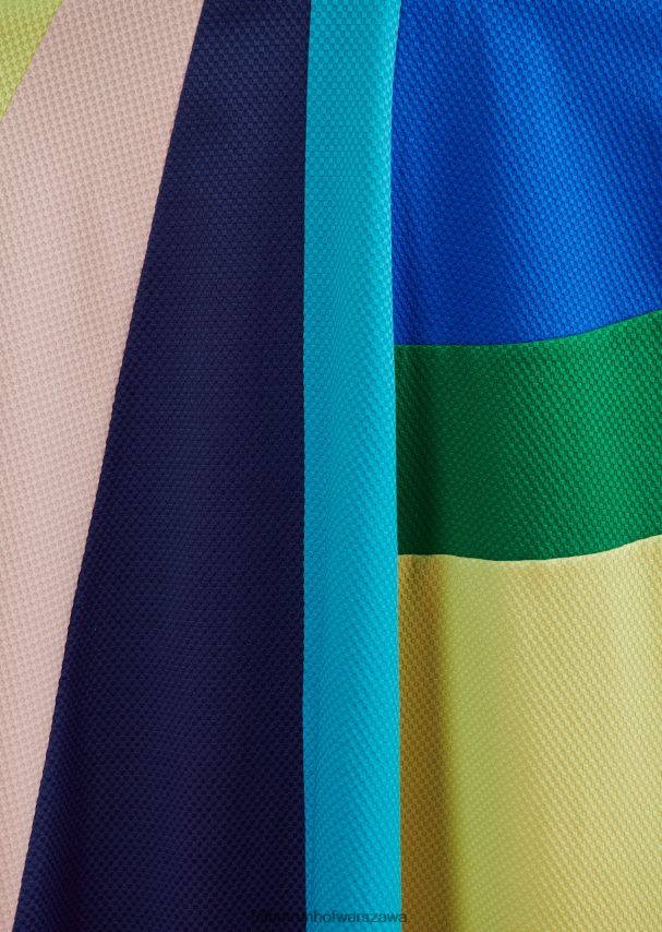 Talbot Runhof odzież mix kolorów szmaragdowo-zielony kobiety sukienka midi hogo1 0RPB2J134