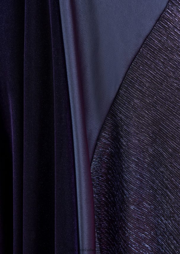 Talbot Runhof odzież niebieska północ kobiety sukienka midi horno1 0RPB2J137